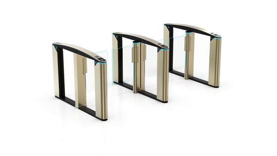 راهبند شیشه ای اکریلیک ساختمان اداری Speed ​​Lane Gate Turnstiles 1600R/min