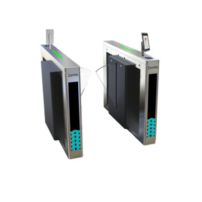 گیت کنترل تردد باله ای استیل ضد زنگ 304، 1200x300x1000 میلی‌متر
