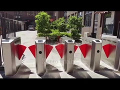 عرض گذرگاه 550 میلی متری RFID گردان ورودی جمع شونده برای آپارتمان